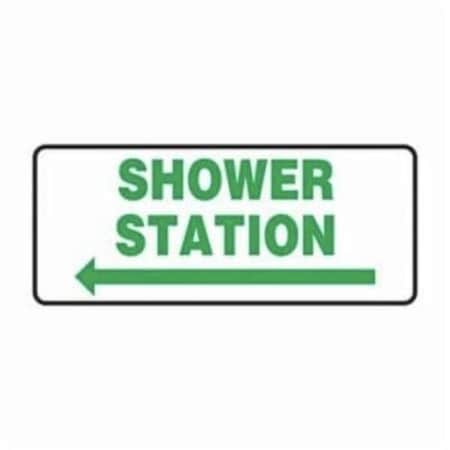 Accuform Safety Sign EMERGENCY SHOWER AND EYE MFSD985VP